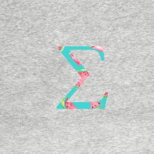 Sigma Watermelon Letter T-Shirt